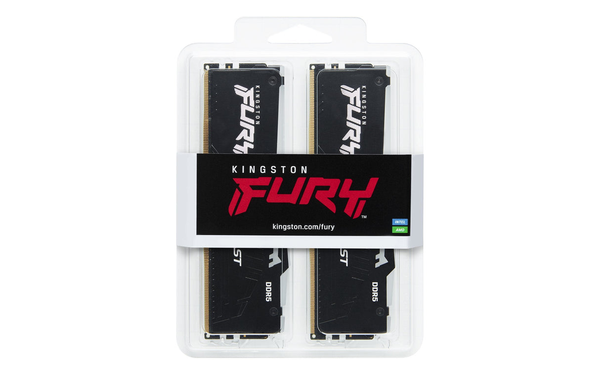 Kingston 64gb 5600mt S Ddr5 Cl40 Dimm Kit Of 2 Fury Beast Rgb