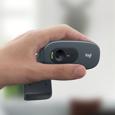 EAN 5099206064201 - Logitech 960-001063 cámara web 3 MP 1280 x 720 Pixeles USB 2.0 Negro imagen 6