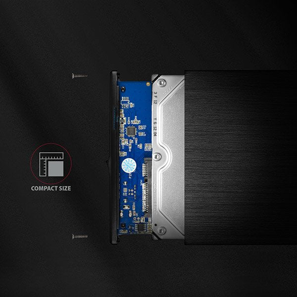 Axagon Ee35-Xa3 Caja Externa De 3,5, Usb 3.0 / Sata Ii, Aluminio - Negro