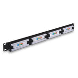 Aisens Patch Panel De 24 Puertos Rj45 Cat.5e Utp - 19" 1u Dual Idc - Negro