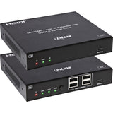 Kvm Extender Sobre Ip, Hdmi, 4k60hz, 4 Usb 2.0,100m, Set Inline