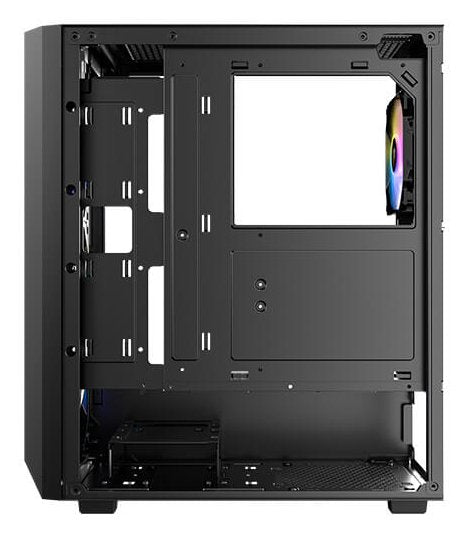 Caja Semitorre Atx Antec Ax67 Rgb Con Panel De Cristal (Negro)