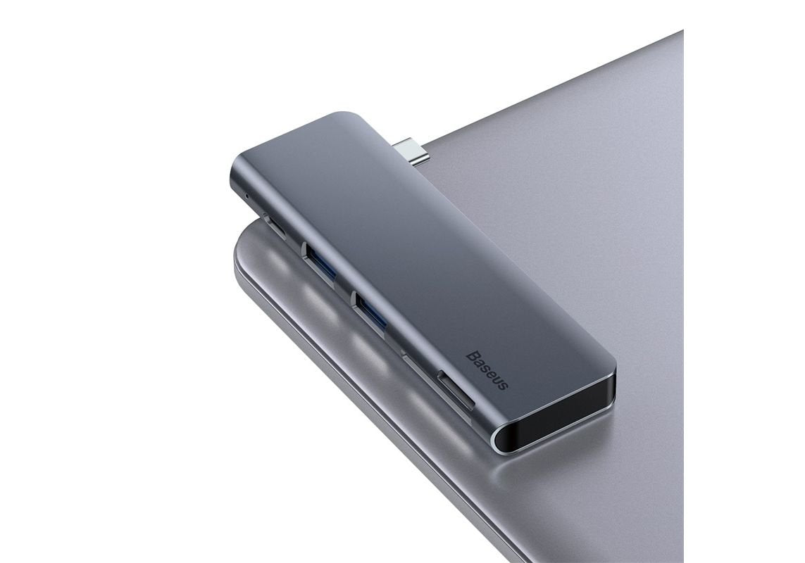 EAN 6953156285460 - Baseus CAHUB-K0G base para portátil y replicador de puertos USB 3.2 Gen 1 (3.1 Gen 1) Type-C Gris imagen 5