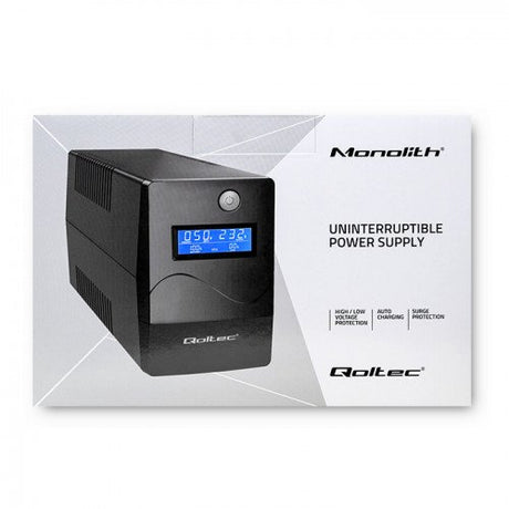 EAN 5901878539775 - Qoltec Monolith sistema de alimentación ininterrumpida (UPS) Doble conversión (en línea) 0,45 kVA 240 W 2 imagen 11