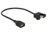 Delock Cable Usb 2.0 A Buchse > Usb 2.0 A Buchse Zum Einbau 0.25 M