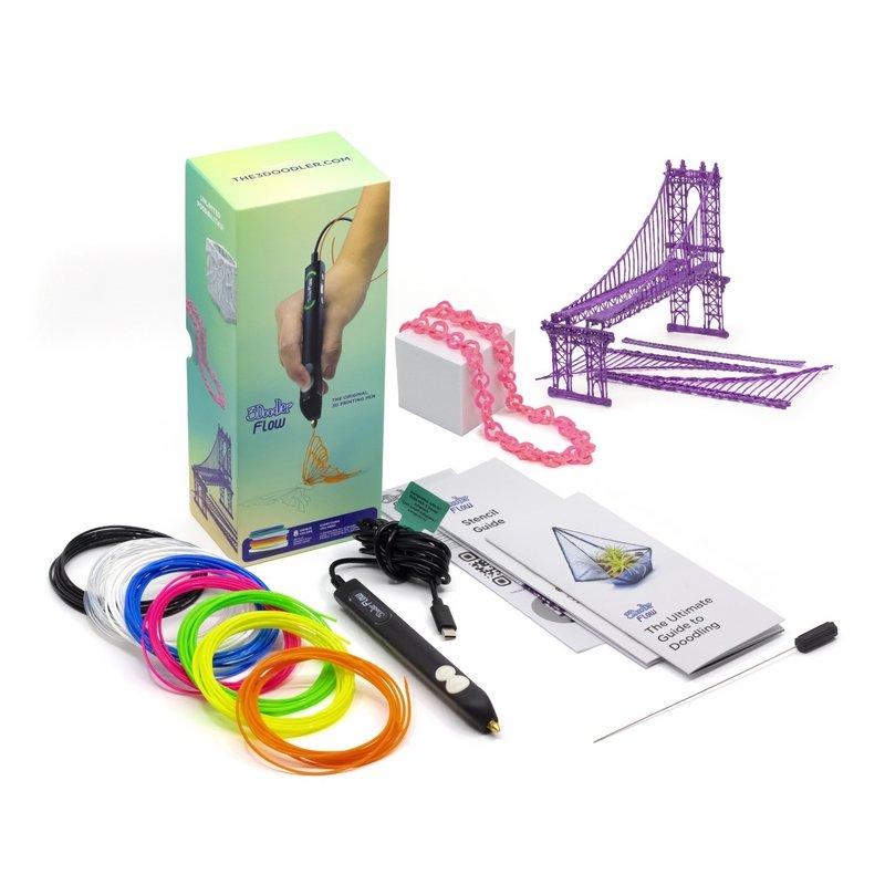 EAN 8170050243886 - 3Doodler Filament FLOW 20 PLA 20 Farben Nachfüllpack Ácido poliláctico (PLA) Negro, Azul, Verde oscuro, R imagen 4