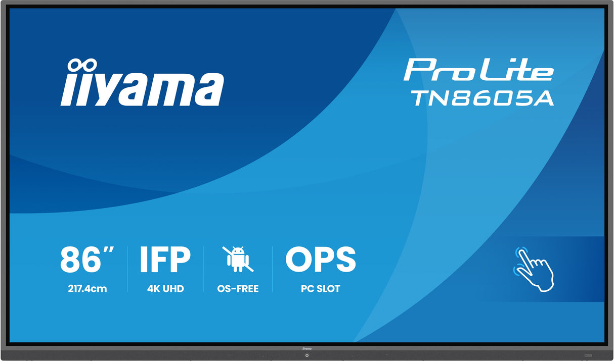 EAN 4948570127085 - iiyama TN8605A-B1AG pantalla de señalización Panel plano interactivo 2,17 m (85.6") 500 cd / m² 4K Ultra  imagen 2