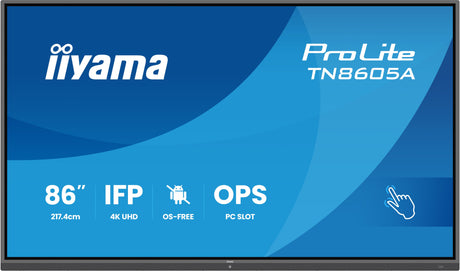 EAN 4948570127085 - iiyama TN8605A-B1AG pantalla de señalización Panel plano interactivo 2,17 m (85.6") 500 cd / m² 4K Ultra  imagen 2