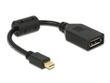 Delock Adaptador Mini Displayport A Displayport M/H 0.20 Negro 65554