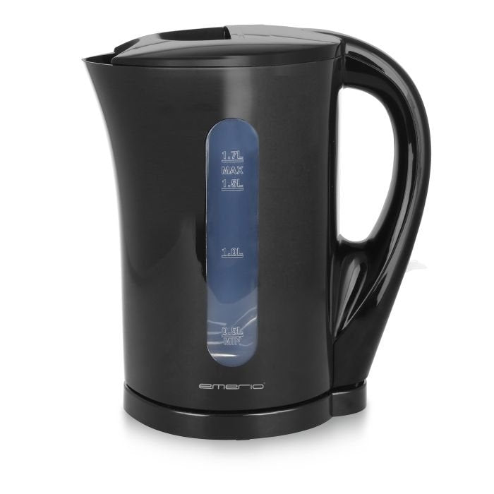 Emerio Hervidor, 1,7 L, Inalámbrico Negro