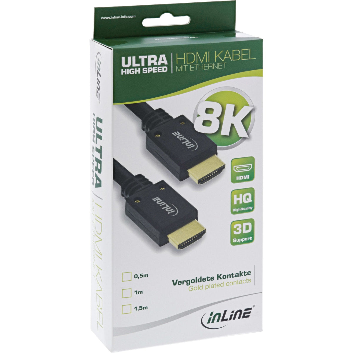 Cable Hdmi Ultra Inline M/M 8k4k, 5 M Negro