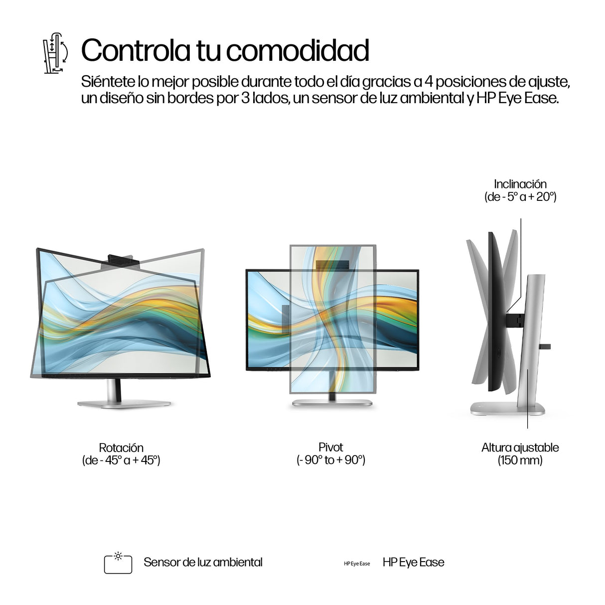 EAN 5715063749555 - HP Series 5 Pro 27 inch QHD USB-C Conferencing Monitor - 527pm pantalla para PC 68,6 cm (27") 2560 x 1440 imagen 6