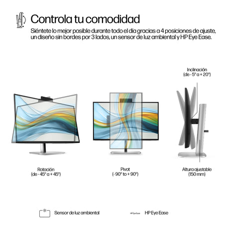 EAN 5715063749555 - HP Series 5 Pro 27 inch QHD USB-C Conferencing Monitor - 527pm pantalla para PC 68,6 cm (27") 2560 x 1440 imagen 6