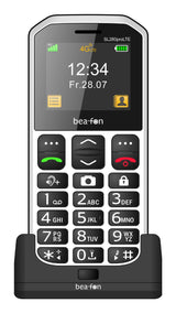 Beafon Sl280pro Lte - 4g, Plateado Line, Móvil Con Teclas Grandes, Negro-Blanco