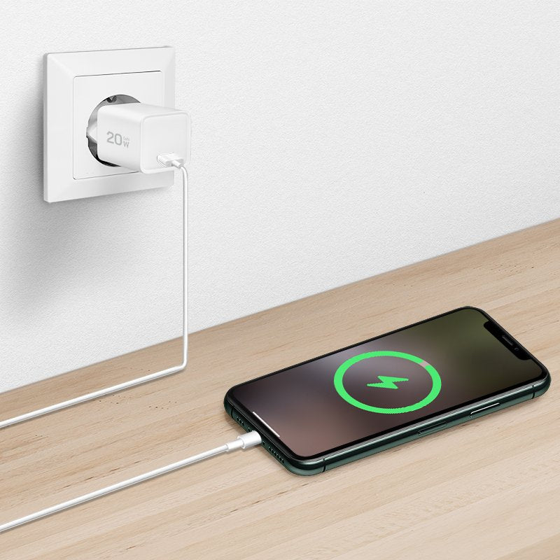 Logilink Usb-C Charger, 20 W, Gan, 1-Port, 1x Usb-C (Pd), Blanco