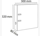 Exacompta Archivador Palanca Prem'Touch Pp A4 Maxi Lomo De 80mm Rado Verde Oscuro