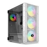 EAN 5901986048039 - Savio Raptor White X1 ARGB Glass/Mesh White Computer Case Midi Tower Blanco imagen 7