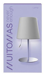 Muitomas Lámpara De Mesa Con Cordón, Color Lila