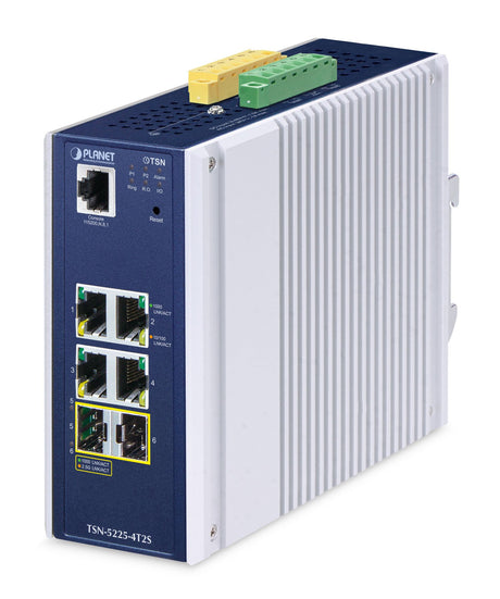 EAN 4711605287821 - PLANET TSN-5225-4T2S switch Gestionado L2+ Gigabit Ethernet (10/100/1000) Aluminio, Azul imagen 1