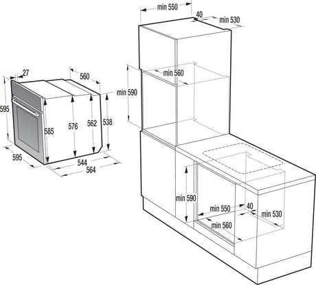 EAN 3838782503467 - Gorenje BOS 6737 E13BG 77 L Negro imagen 26