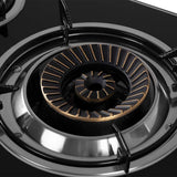 Hornillo Orbegozo Fo 3520 A Gas Elegance - Encendido Piezoelectrico - 2 Quemadores De Triple Corona - Seguridad Ffd -