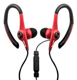 Auriculares Deportivos Elbe Au-107-Mic Con Micrófono Jack 3.5 Rojo Y Negro