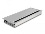 Delock 66864 Organizador De Cables Escritorio Cable Grommet Plata 1 Pieza(S)