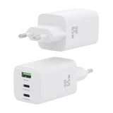 Aisens Cargador Gan 65w, 2xusb-C Pd3.0 Qc4.0, 1xusb-A Qc3.0, Blanco