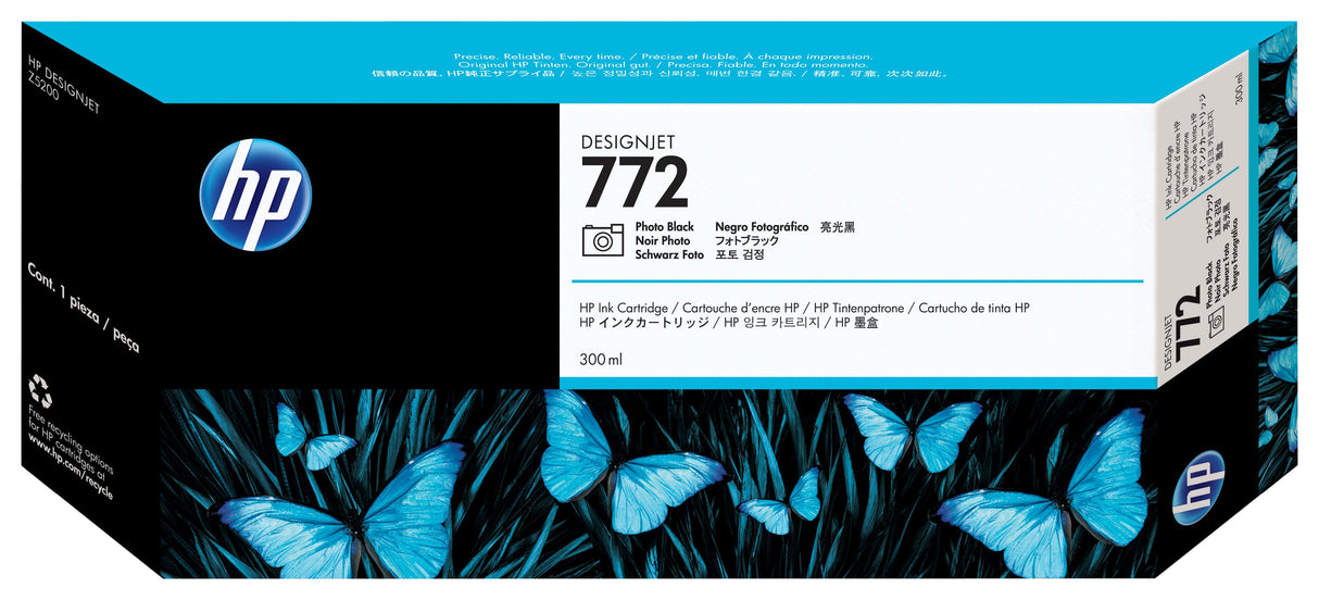 EAN 0613326704073 - HP 772 300-ml Photo Black DesignJet Ink Cartridge cabeza de impresora Inyección de tinta térmica imagen 3