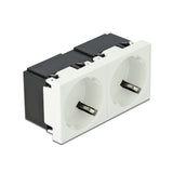 Easy 45 Schutzkontakt-Steckdose 2-Fach 45°-Anordnung 45 X 45 Mm