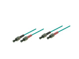 Cable  Alcasa 3m St/St De Fibra Optica Om3 Azul