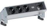 EAN 4016514043408 - Bachmann DESK 2 base múltiple 0,2 m 3 salidas AC Negro, Acero inoxidable imagen 1