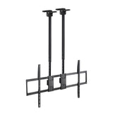 Soporte Techo Doble Mastil Pantallas 60-120" Negro