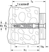 EAN 4048962154214 - Fischer 518886 tornillo de anclaje y taco 40 pieza(s) 50 mm imagen 2