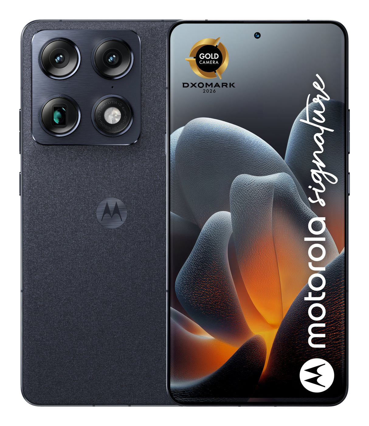 EAN 0840493623764 - Motorola signature 17,2 cm (6.78") SIM doble Android 16.0 5G USB Tipo C 12 GB 256 GB 5200 mAh Azul oscuro imagen 1