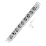 Regleta  9er De Enchufes 19" Pdu Logilink Gris Claro