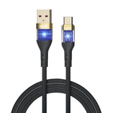 Cable Iggual Usb-A A Tipo C 3a 100 Cm Trenzado Led