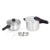 Orbegozo Hp 4566 Olla Rapida De Acero Inoxidable - Dos Ollas Con Sistema De Seguridad - Fondo Termo Difusor - Selector
