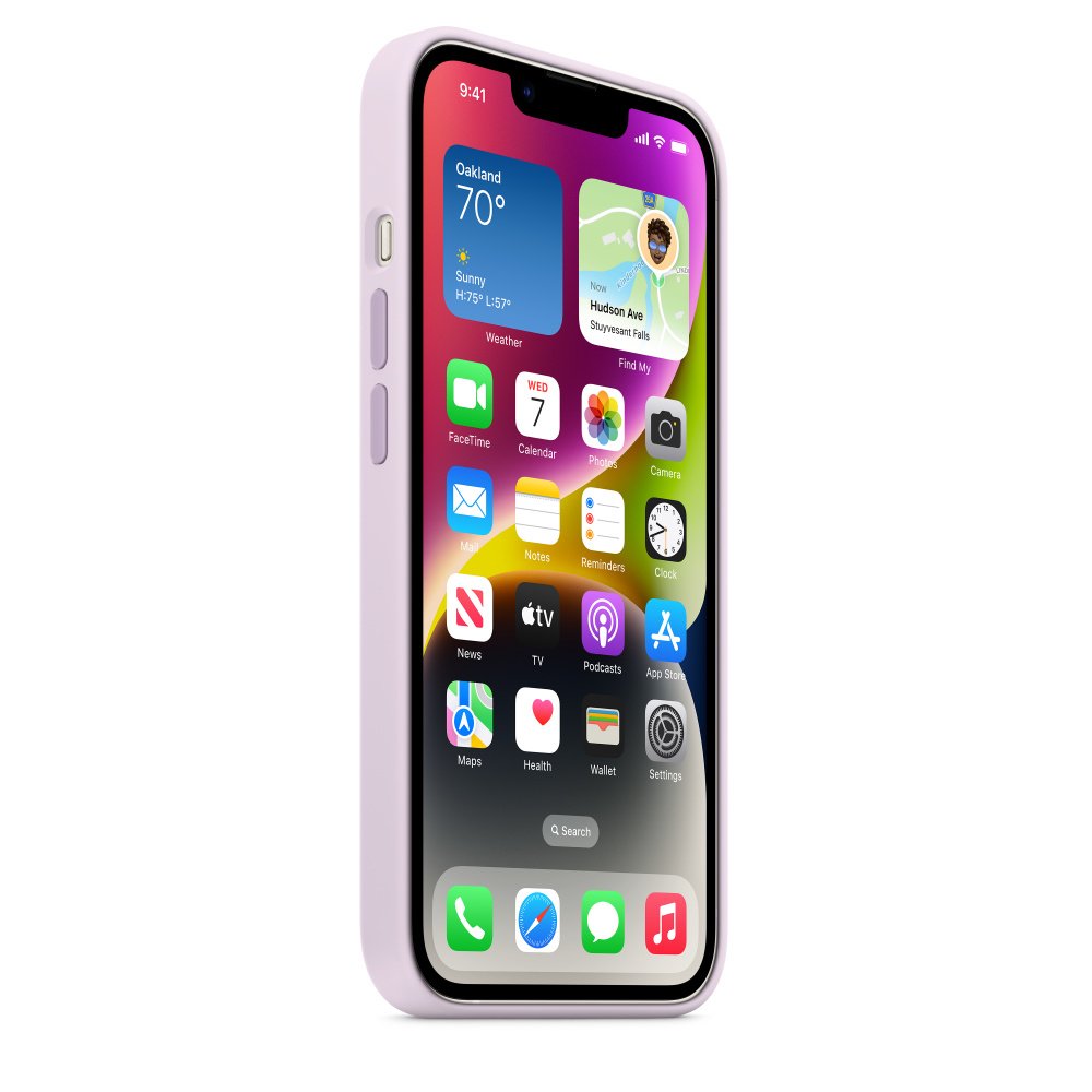 Apple Funda Iphone 14 Silicone Case Con Magsafe - Lilac