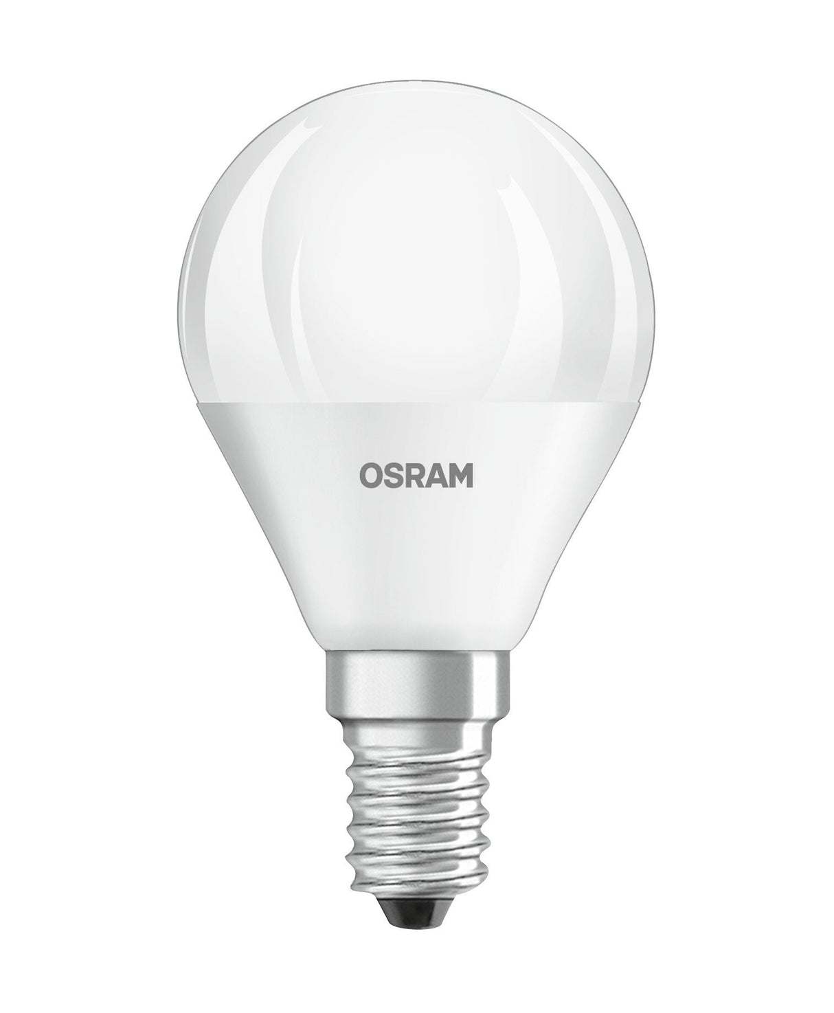 Osram Bombilla Led Esférica Mate Con Disipador De Calor - 4w Equivalente A 40w E14 - Blanco Cálido