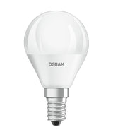 Osram Bombilla Led Esférica Mate Con Disipador De Calor - 4w Equivalente A 40w E14 - Blanco Cálido