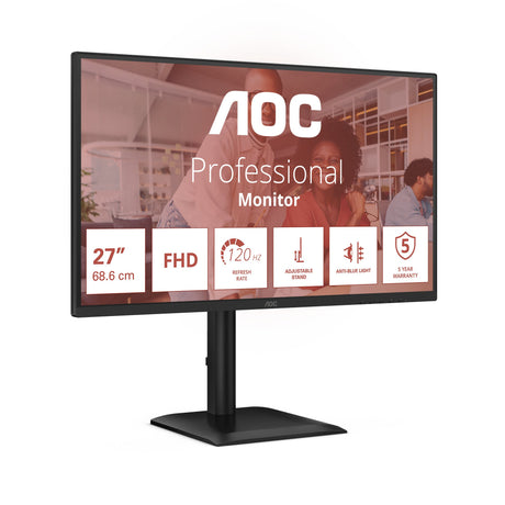 EAN 4038986182799 - AOC 27E4U pantalla para PC 68,6 cm (27") 1920 x 1080 Pixeles Full HD LED Negro imagen 3