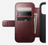 Nomad Modern Leather Folio Iphone 17 Pro Burgundy Horween