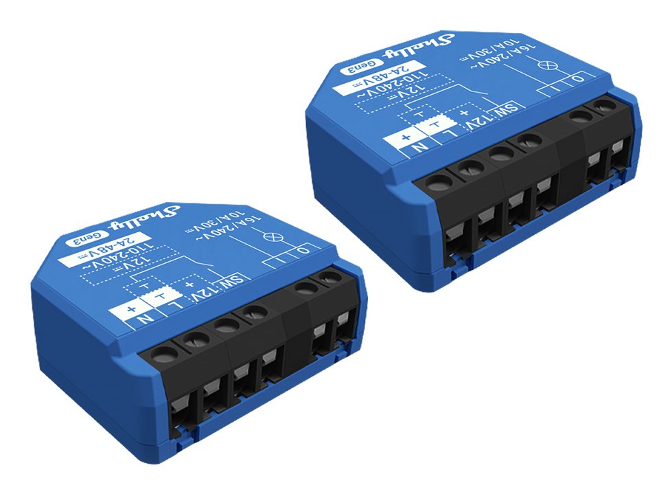 Shelly 1 Gen3, Relay Blue, Paquete De La Serie 2 Shelly_1_gen3_2er