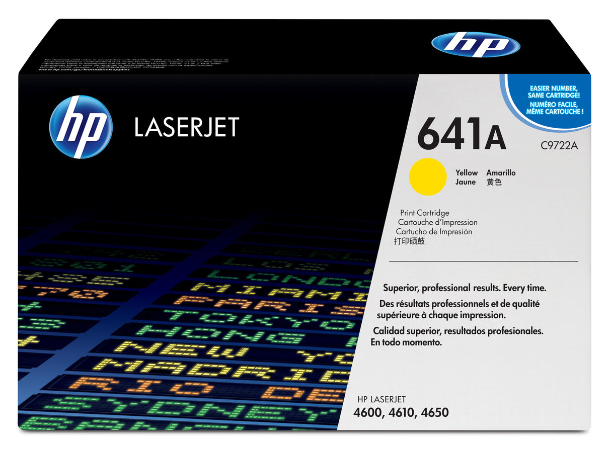 EAN 0088698394779 - HP 641A Yellow Original LaserJet Toner Cartridge cartucho de tóner 1 pieza(s) Amarillo imagen 1