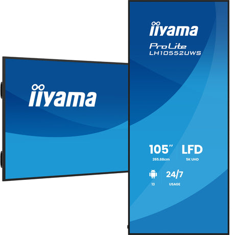 EAN 4948570128020 - iiyama LH10552UWS-B1AG pantalla de señalización Diseño de quiosco 2,66 m (104.6") LCD Wifi 500 cd / m² Ul imagen 7