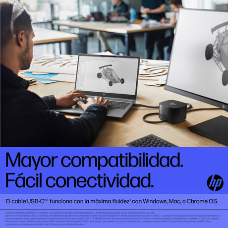 EAN 5704174883234 - HP Thunderbolt 280W G4 Dock w/Combo Cable Alámbrico Thunderbolt 4 Negro imagen 6