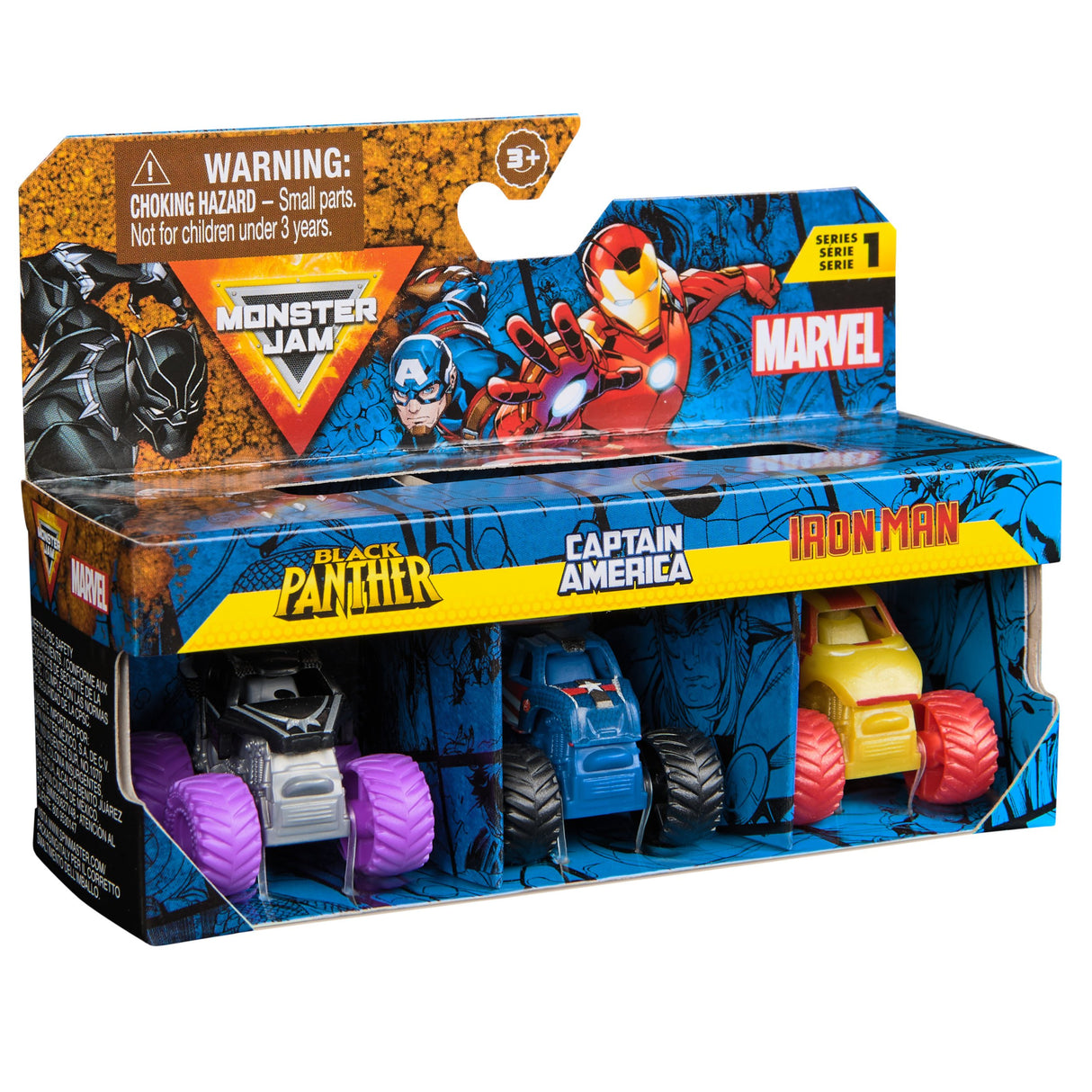 EAN 0681147039759 - Monster Jam Marvel Mini Monster Truck 3-Pack imagen 9