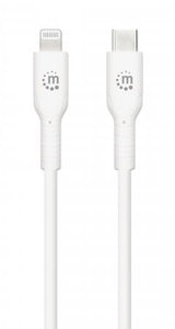 EAN 0766623394505 - Manhattan 394505 cable de teléfono móvil Blanco 0,5 m USB C Lightning imagen 4