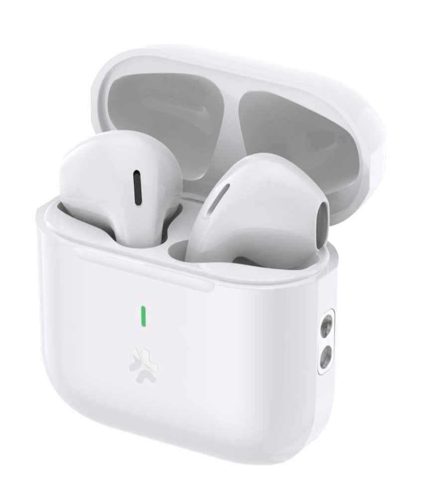 Auriculares Celly Compact True Wireless Stereo (Tws) Usb Tipo C Bluetooth Blanco